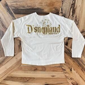 Disneyland Resort Pixie Dust Cream/Gold Spirit Jersey Gold Foil Logo Youth XL/14